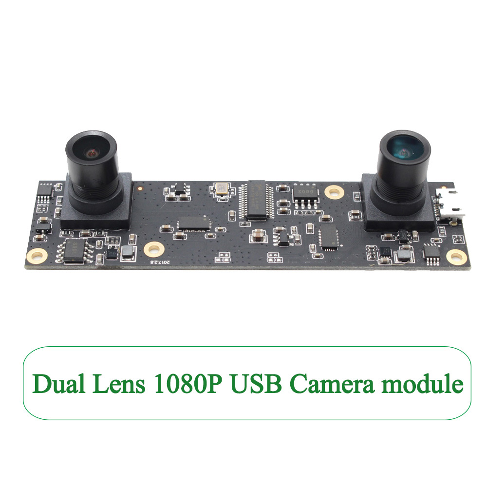 ELP 2MP USB Webcam Full HD 1080P AR0330 MJPEG 30fps mini Dual lens USB camera No distortion